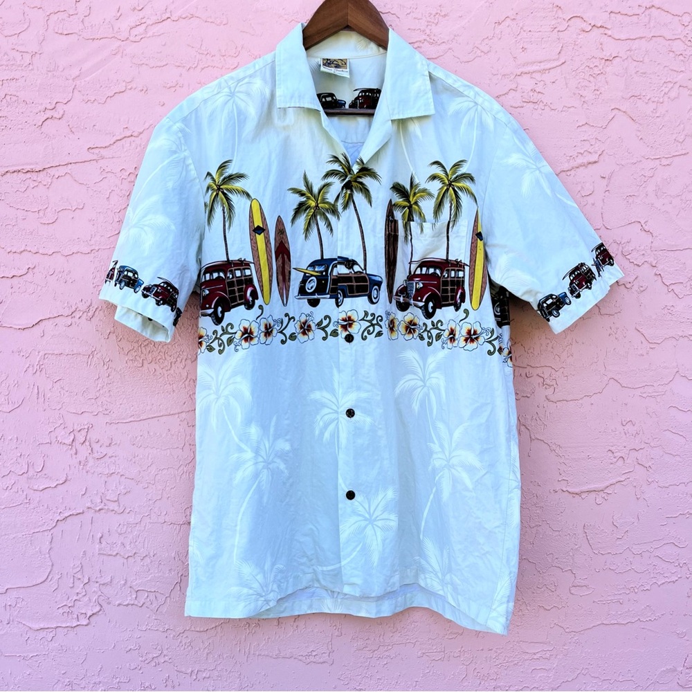 Winnie Fashion Hawaiian Shirt Surf Tropical Beach Vacation Size Large Flaw